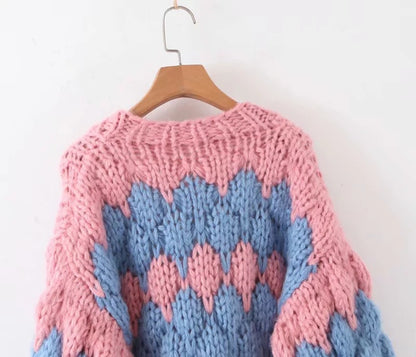 Designed Handmade Knitted Cardigan Sweaters