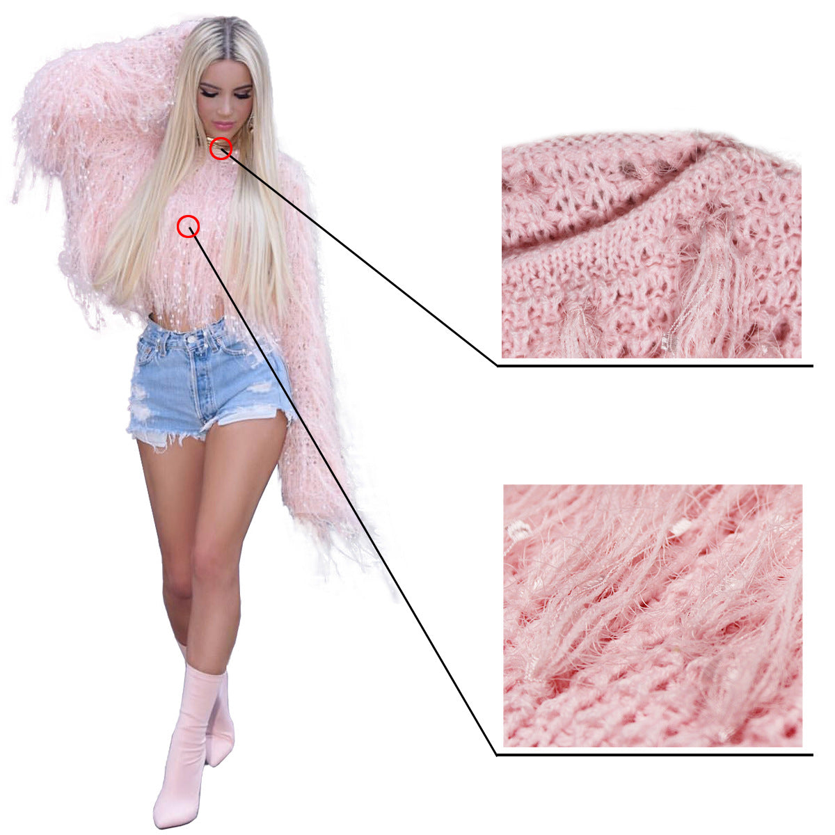 Fashion Hand Made Tassels Pullover Sweaters