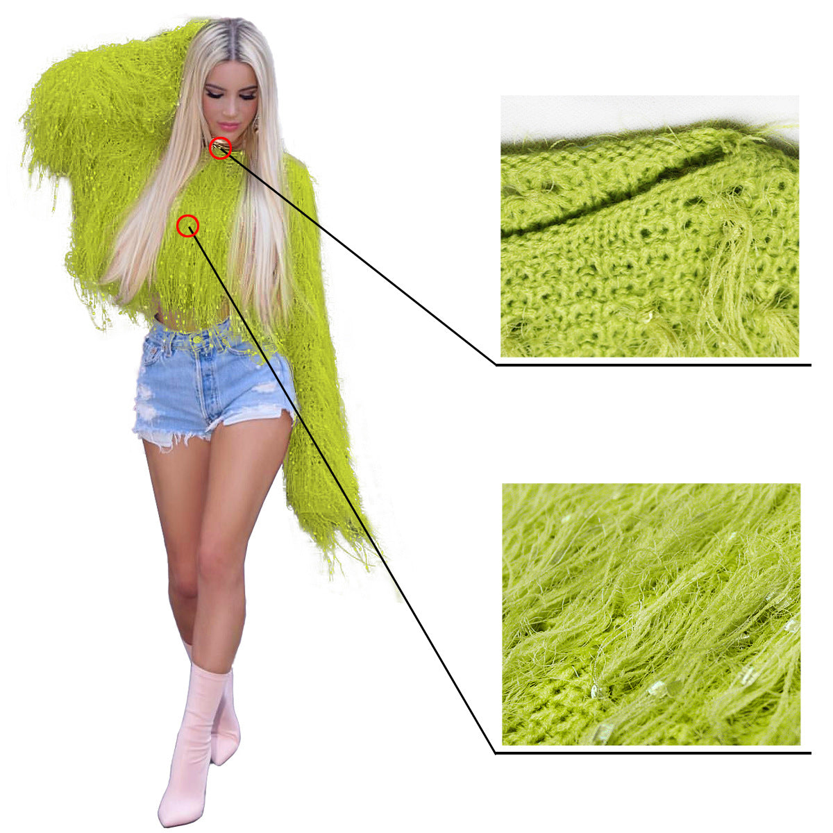 Fashion Hand Made Tassels Pullover Sweaters