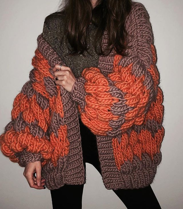 Designed Handmade Knitted Cardigan Sweaters