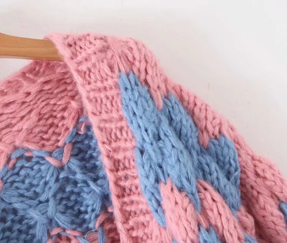 Designed Handmade Knitted Cardigan Sweaters