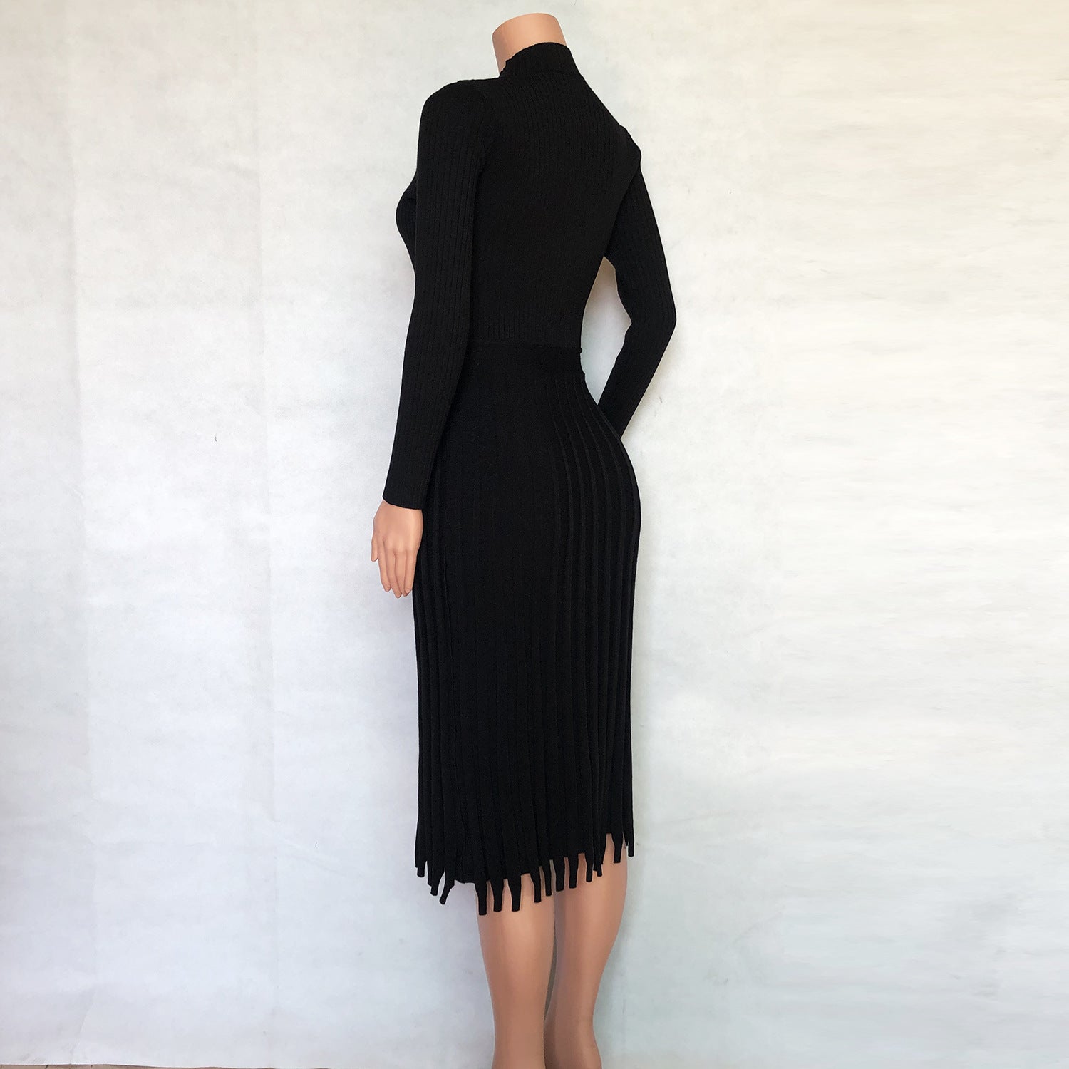 Hot Selling Fashion Women Midi Length  Fall Dresses