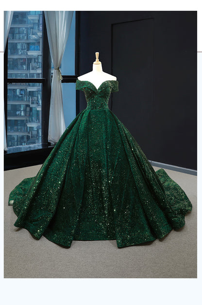 Sexy Off The Shoulder Ball Gown Wedding Party Dresses