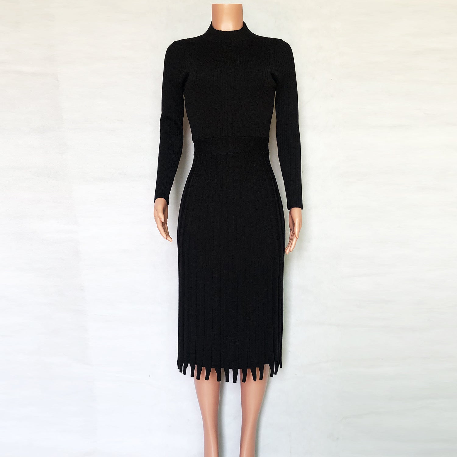 Hot Selling Fashion Women Midi Length  Fall Dresses