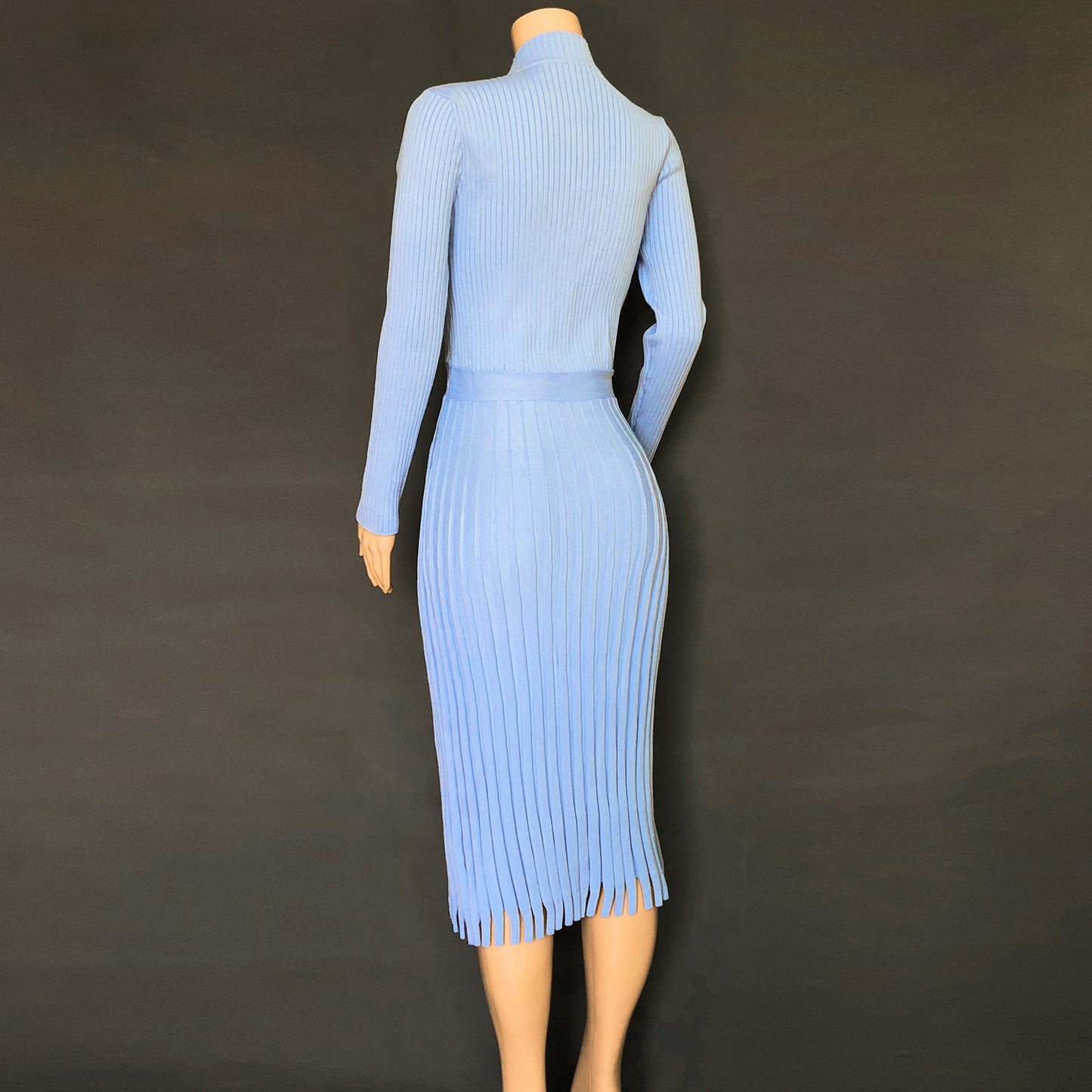 Hot Selling Fashion Women Midi Length  Fall Dresses