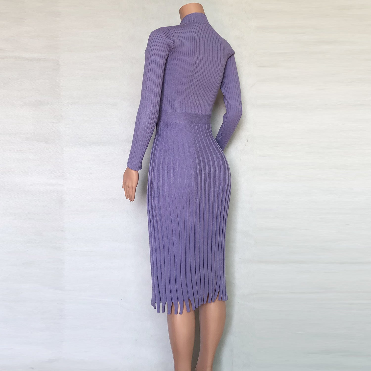 Hot Selling Fashion Women Midi Length  Fall Dresses