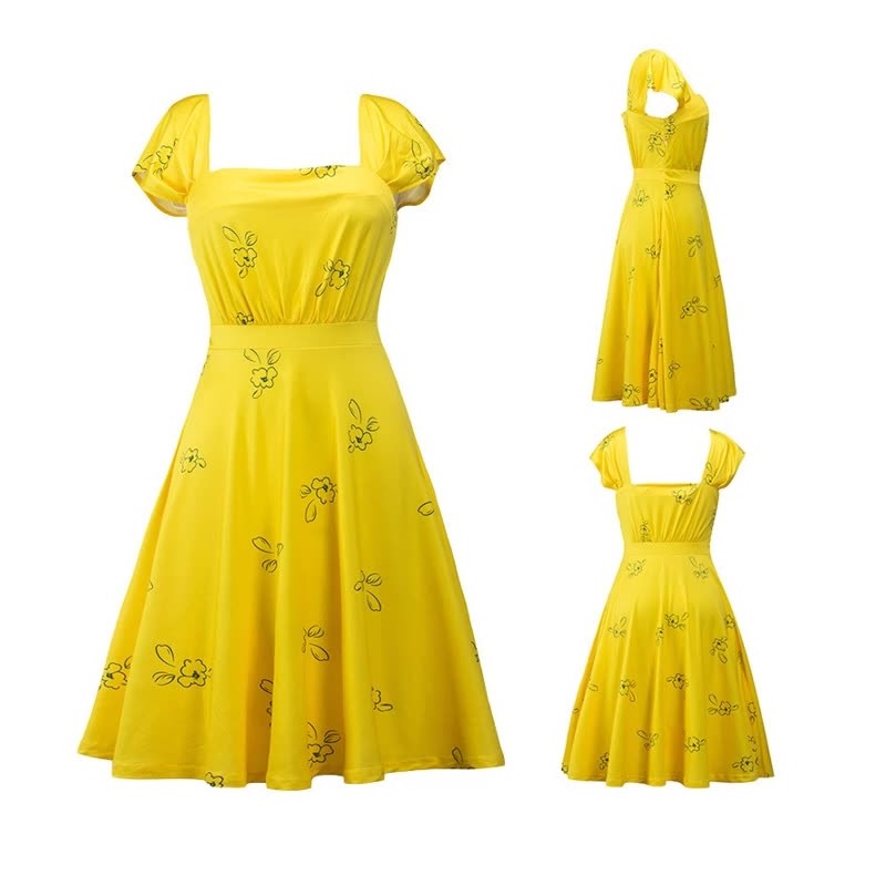 Casual Print Sleeveless Dress