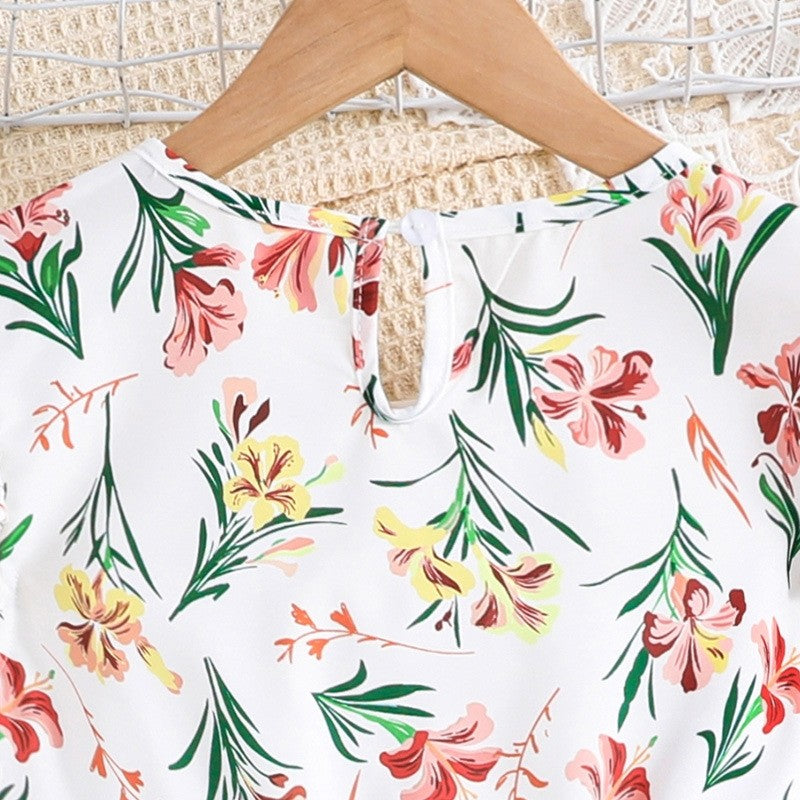 Dresses For Girls With Fly Sleeves And Mesh