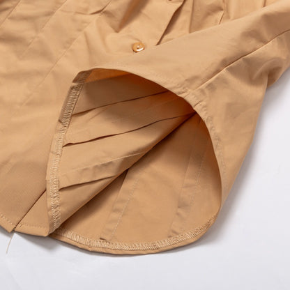 Designed Cotton Lantern Sleeves Women Shirts