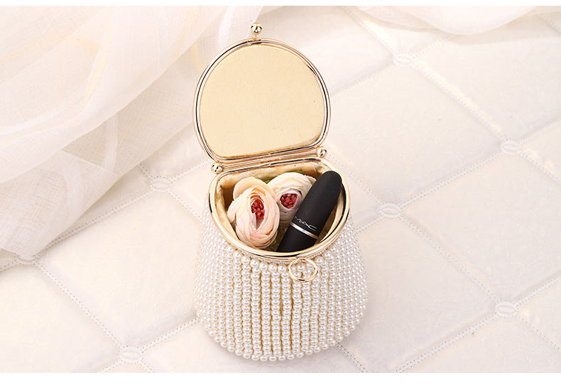Gorgeous DIY Pearl Bucket Bag/Evening Party Bag