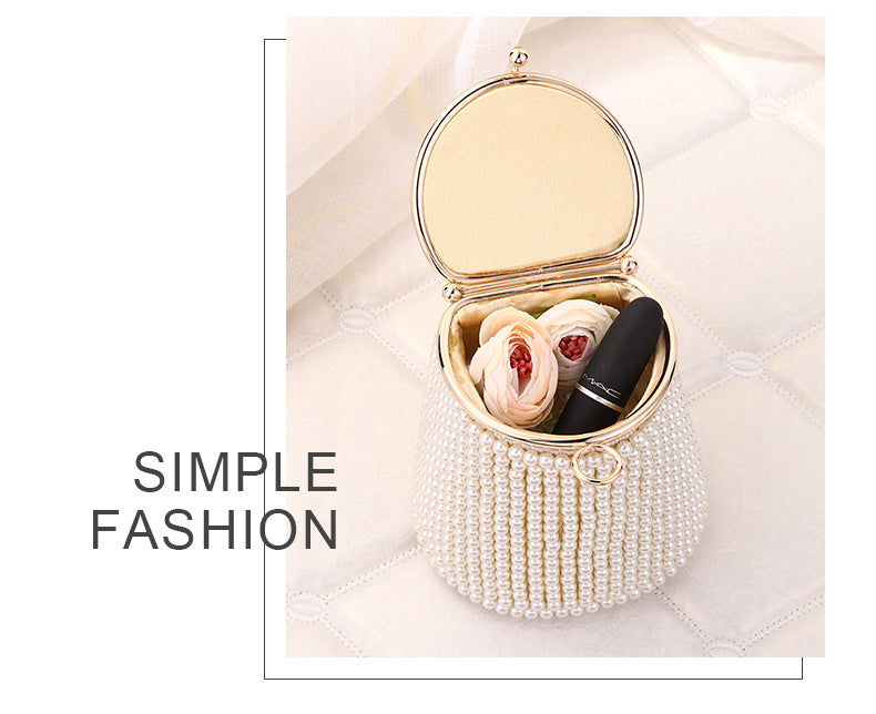 Gorgeous DIY Pearl Bucket Bag/Evening Party Bag