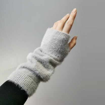 Soft Winter Warm Fake Sleeves Gloves
