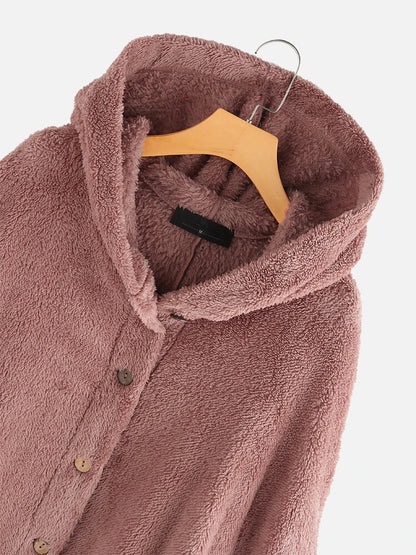 Women Plus Sizes Velvet Hoodies Coats