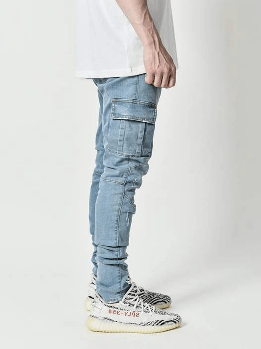 Casual Side Pockets Men Jeans