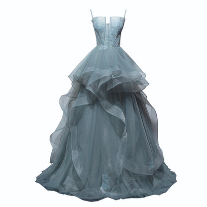 Light Green Strapless Ball Gown Party Dresses