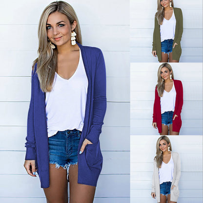 Fashion Long Sleeves Women Knitted Cardigans