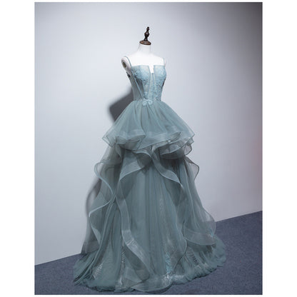 Light Green Strapless Ball Gown Party Dresses