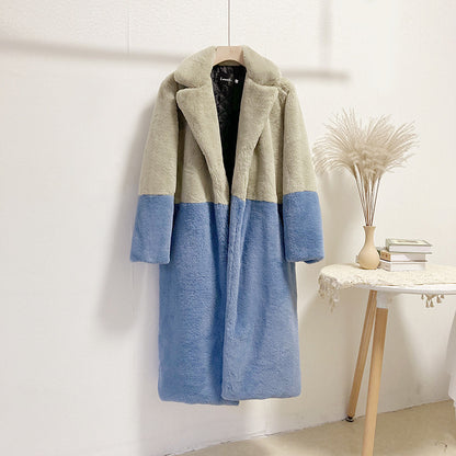 Fashion Winter Faux Fur Plus sizes Long Coats for Women