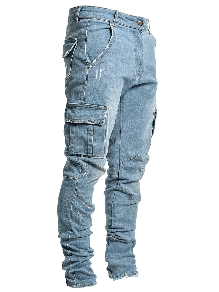 Casual Side Pockets Men Jeans