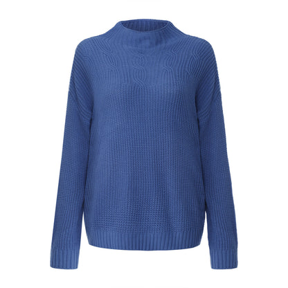 Fashion Women Knitted High Neck Sweaters