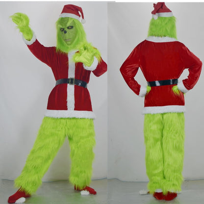Christmas The Grinch Santa Claus Cosplay Costumes A005