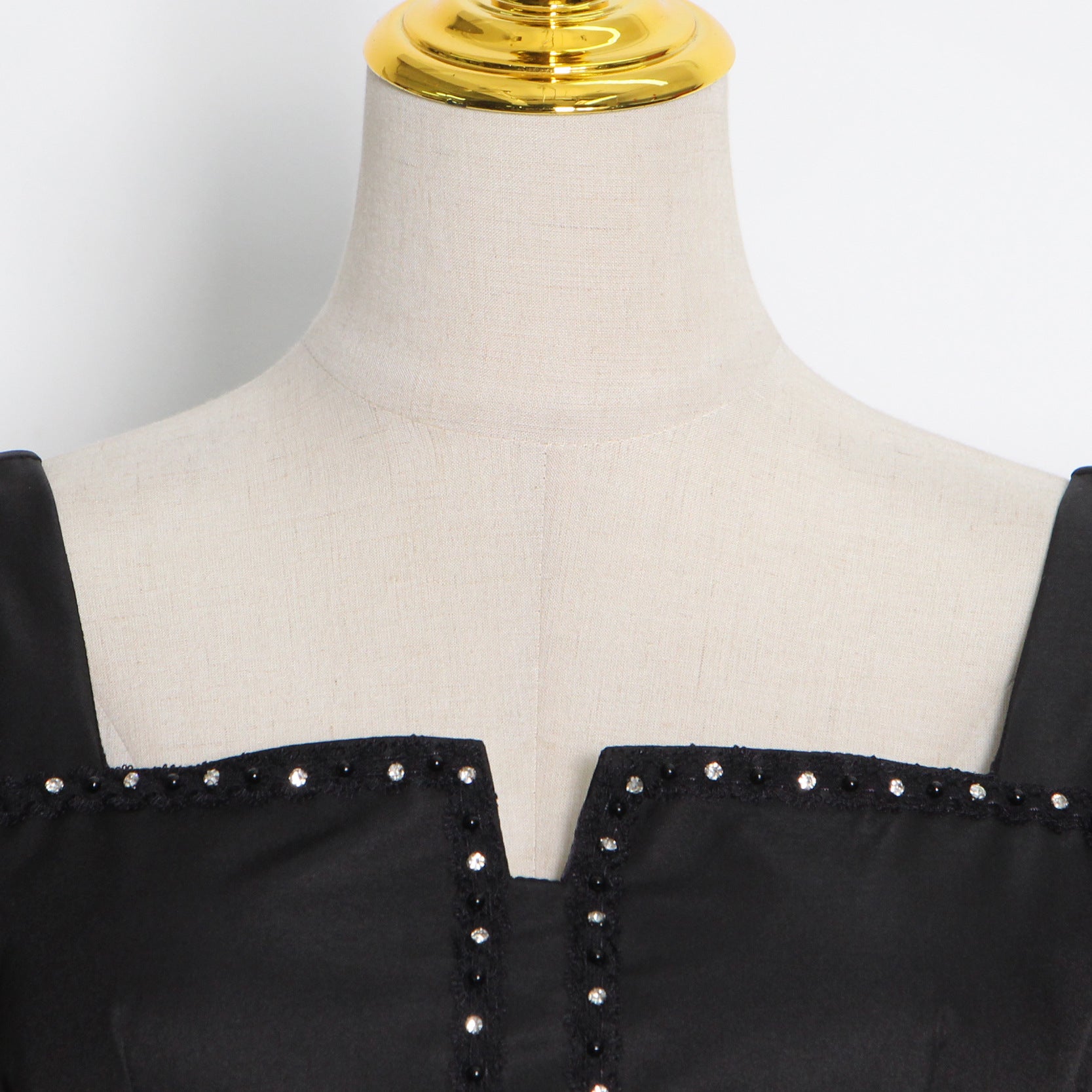 Strapless Hollow Bowknot Slim Short Temperament Dress Bud Skirt