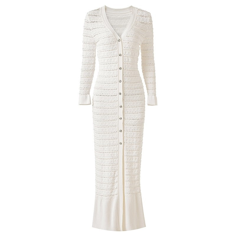 Slim Solid Knit Dress