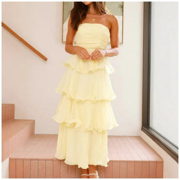 Strapless Backless Cake Dress