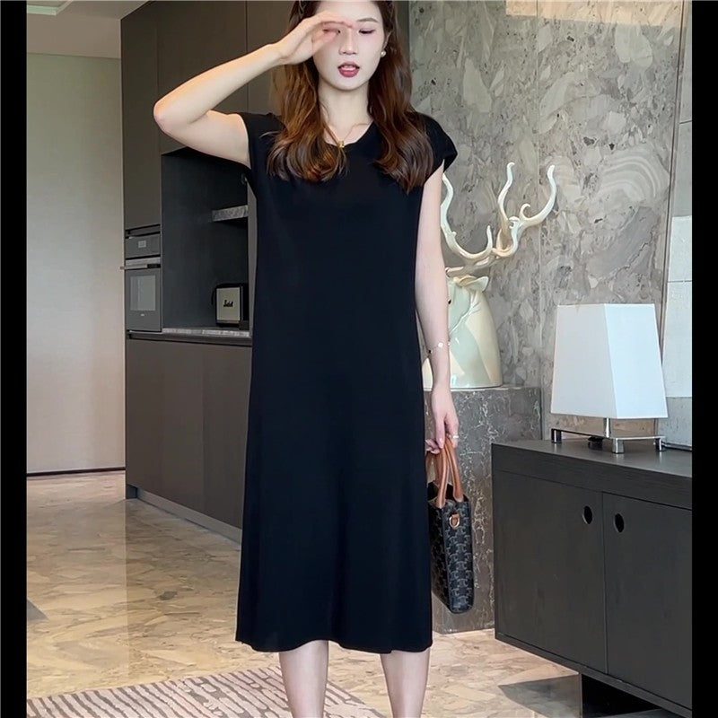 Relaxed Fit Solid Color Dress