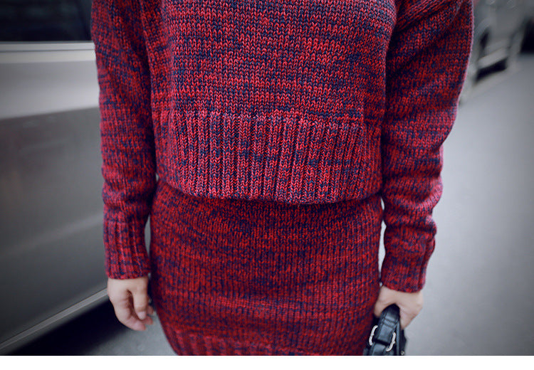 Sexy Knitted Two Pieces  Sheath Dresses