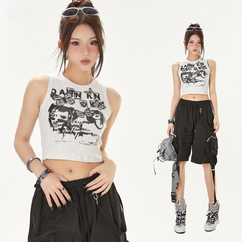Sexy Summer Sleeveless Tight Tank Tops for Girls