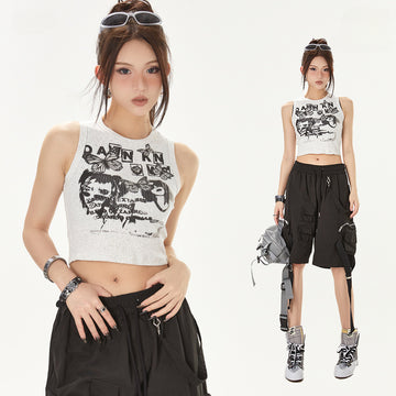 Sexy Summer Sleeveless Tight Tank Tops for Girls
