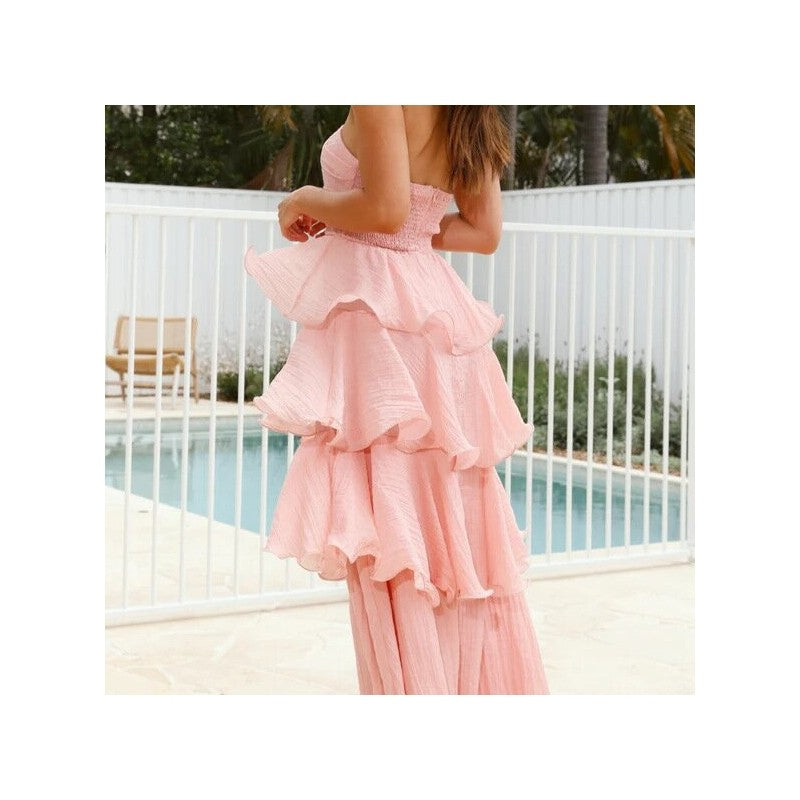 Strapless Backless Cake Dress