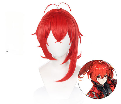 Genshin Impact Diluc Red Dead of Night Premium Edition Cosplay Costume