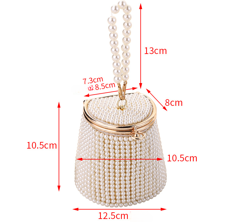 Gorgeous DIY Pearl Bucket Bag/Evening Party Bag