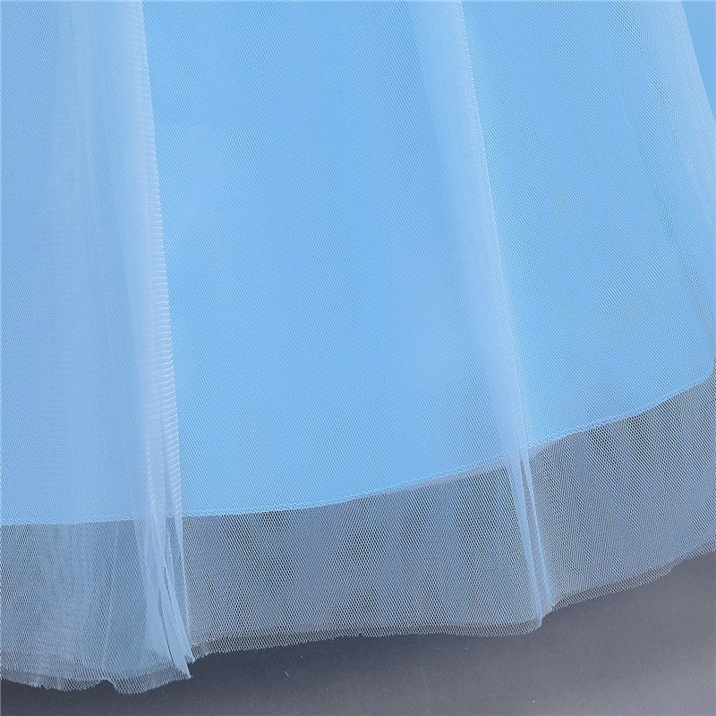Long Butterfly Bow Dress For Girls