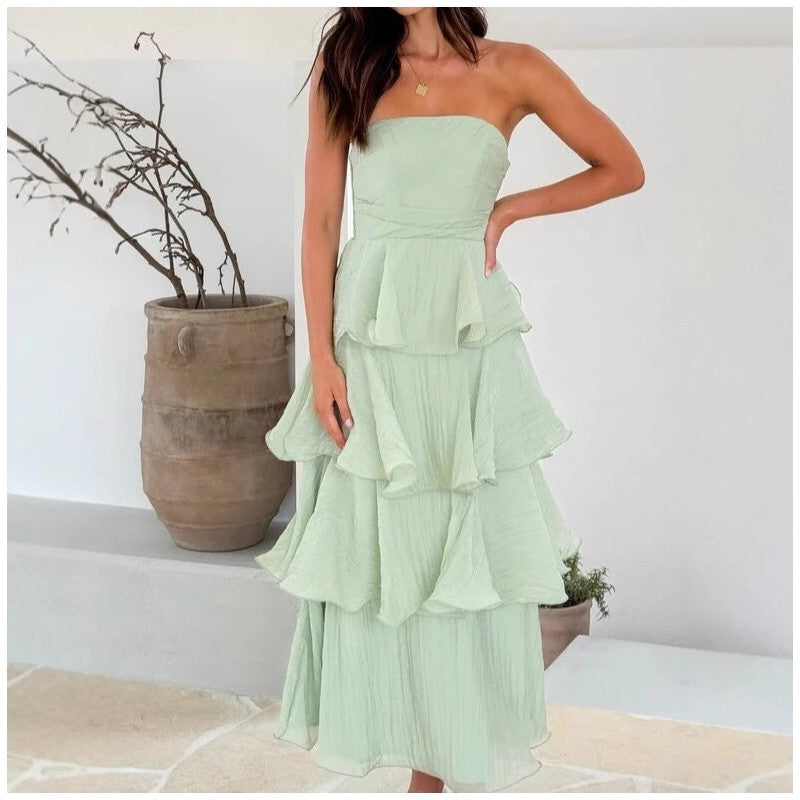Strapless Backless Cake Dress