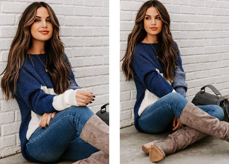 Fashion Plus Sizes Pullover Knitted Sweaters
