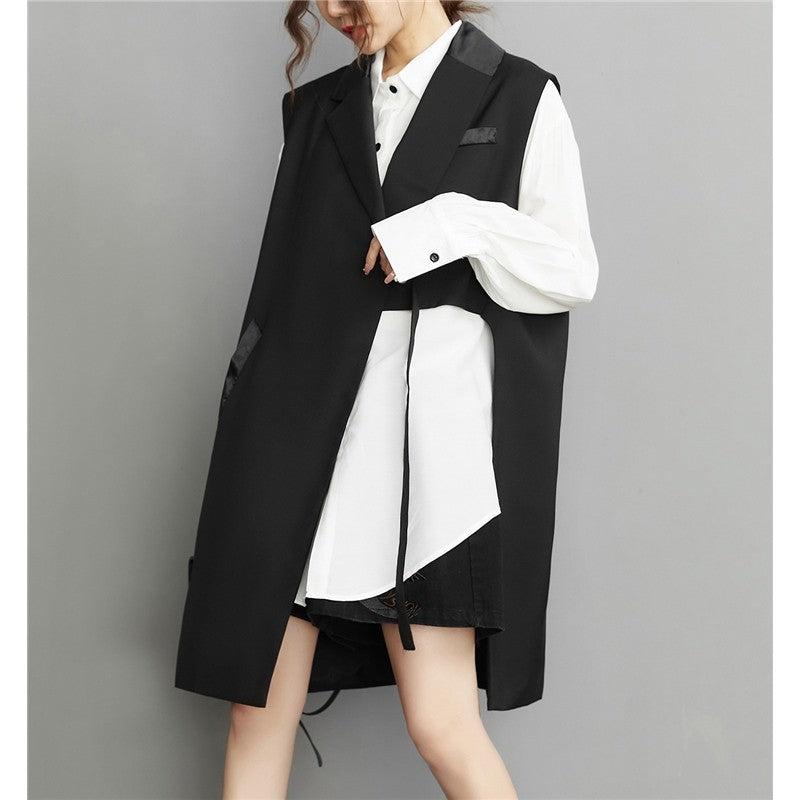 Black Loose Vest