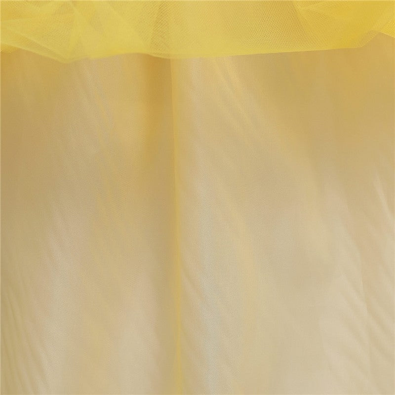 Bubble Sleeve Princess Dress Cosplaying Beauty And The Beast