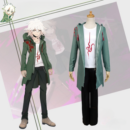 Danganronpa 2 Nagito Komaeda Windbreaker Cosplay Costumes Coats
