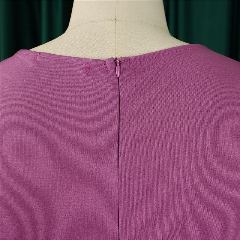 V Neck Waist Belted Pencil Dress