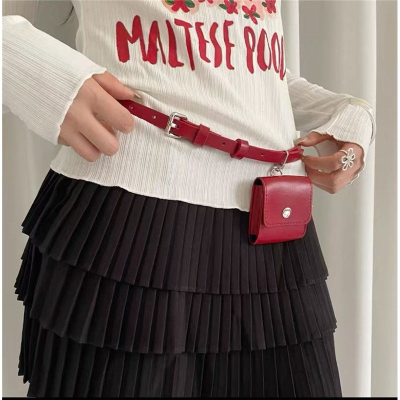 Red Bohemian Belt For Women, Slimming Waist Cincher For Dresses And Jeans