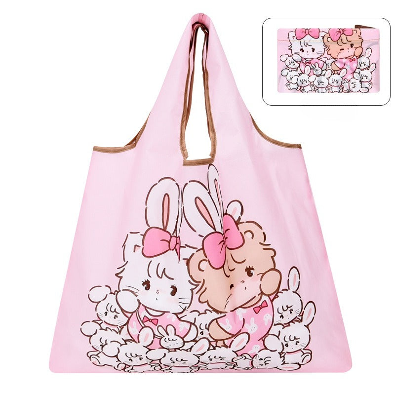 Cute Cartoon Foldable Shopping Bag