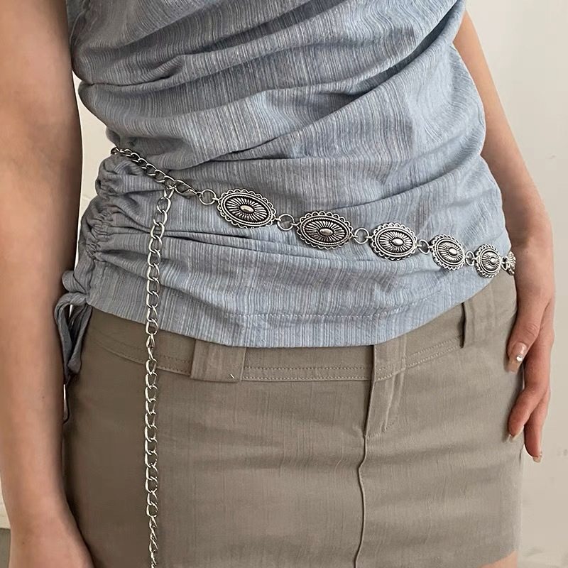 Bohemian Metal Butterfly Y2K Waist Chain For Dresses