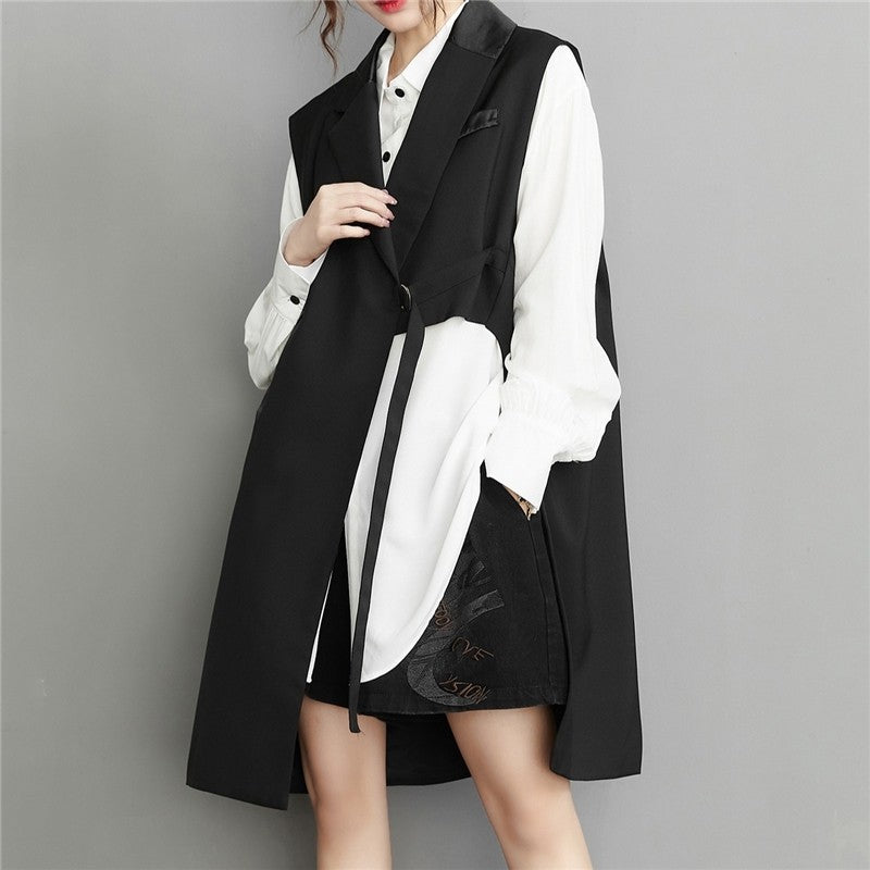 Black Loose Vest