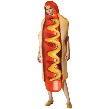Halloween Hot Dog Cosplay Costume Jumpsuits