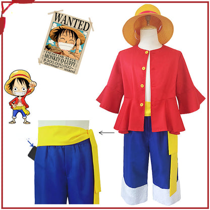 Anime One Piece COS The Second Generation Luffy Cosplay Costume
