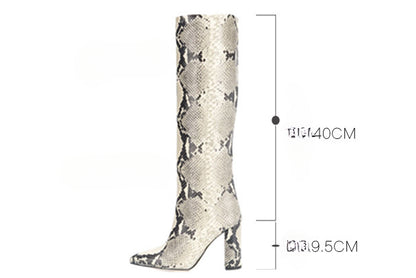 Fashion Peep Toe Chunky Heels Plus Sizes Women Boots