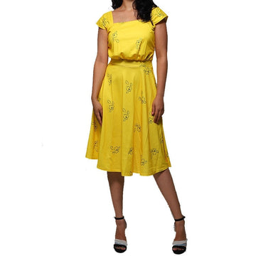 Casual Print Sleeveless Dress